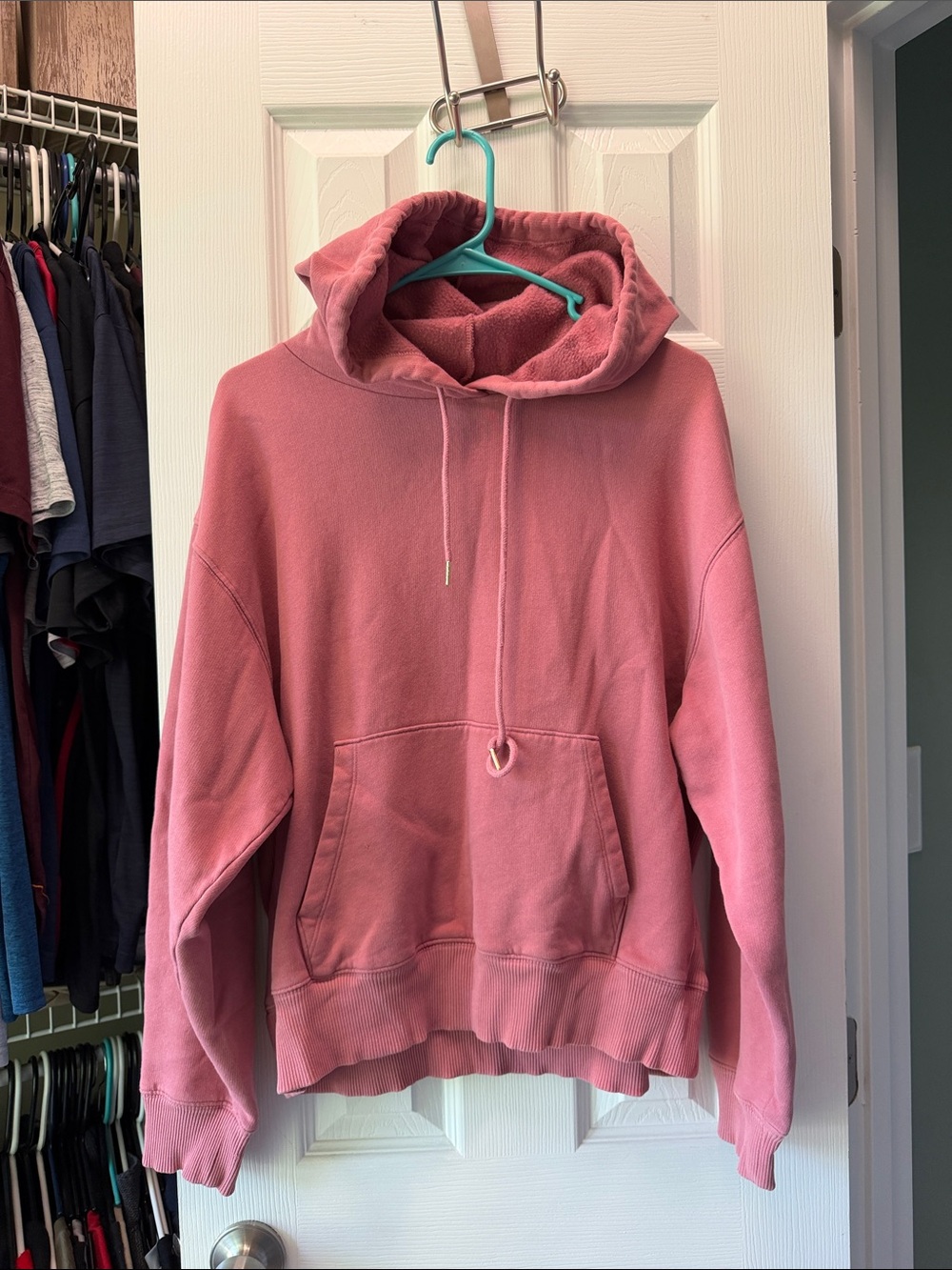 PINK Victoria's Secret Rose Pink Fleece Pullover Hoodie